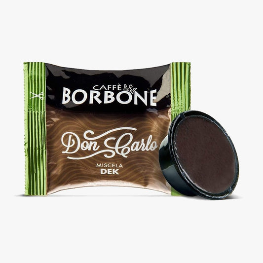 Borbone Capsule Compatibili A Modo Mio Don Carlo Miscela DECAFFEINATO x 100