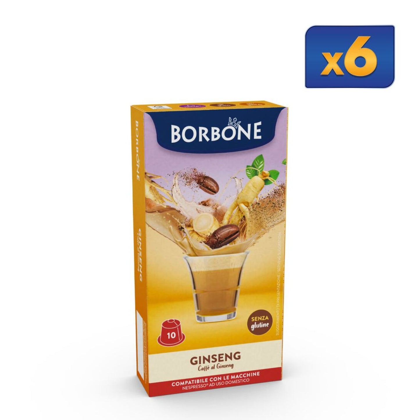BORBONE NESPRESSO GINSENG 60 unidades