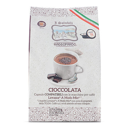128 Gattopardo To.Da Chocolate Capsules Compatible with Lavazza A Modo Mio