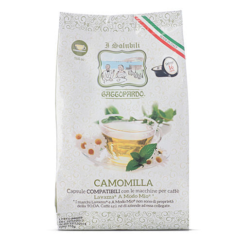 128 Gattopardo To.Da Chamomile Capsules Compatible with Lavazza A Modo Mio