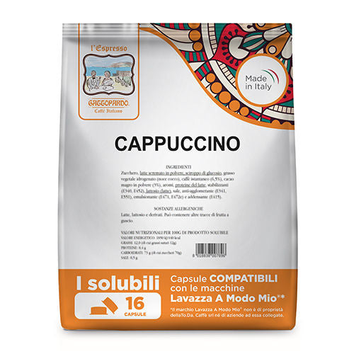128 CAPPUCCINO Gattopardo To.Da Capsules Compatible with Lavazza A Modo Mio