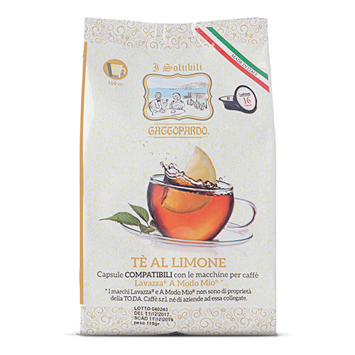 128 Lemon Tea Gattopardo To.Da Capsules Compatible with Lavazza A Modo Mio