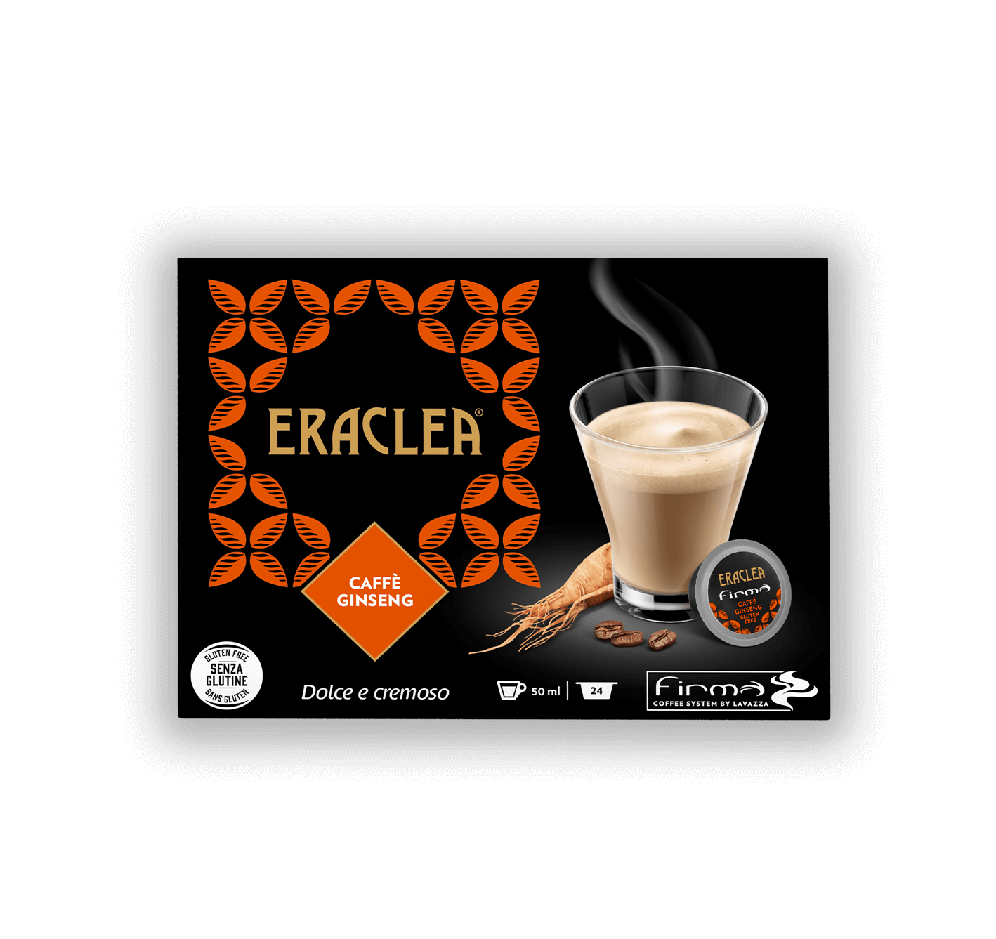 Lavazza Firma | Hot Beverages Eraclea Ginseng Coffee Gluten-Free x 24
