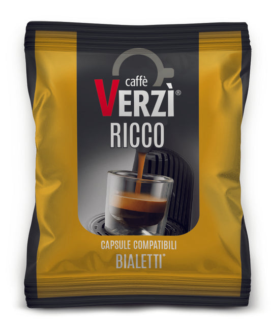 Verzi Bialetti Compatible Capsules - Rich Aroma x 100