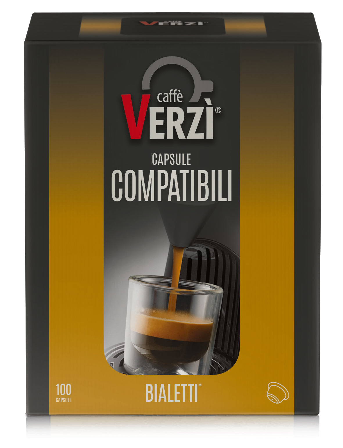 Verzi Bialetti Compatible Capsules - Strong Aroma x 100