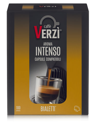 Verzi Bialetti Compatible Capsules - Intense Aroma x 100