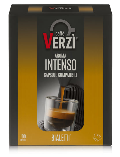 Verzi Bialetti Compatible Capsules - Intense Aroma x 100