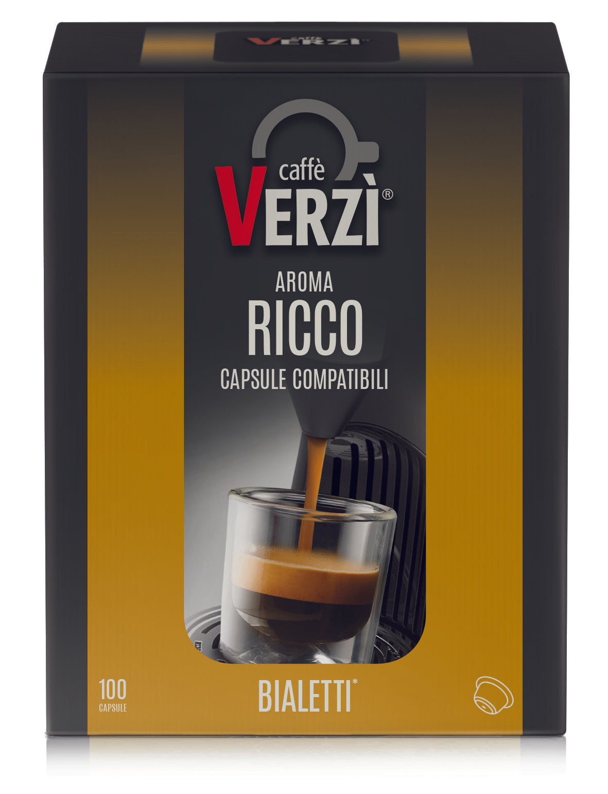 Verzi Bialetti Compatible Capsules - Rich Aroma x 100