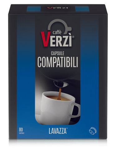 Verzi Capsules Compatible with Lavazza Firma - Strong/Intense Aroma x 80