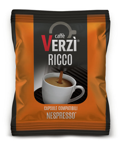 Verzi Capsule Compatibili Nespresso - Aroma Ricco x 100
