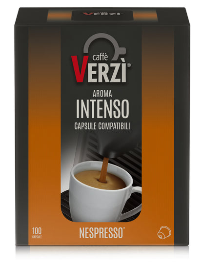 Cápsulas Verzi Compatibles Nespresso - Aroma Intenso x 100