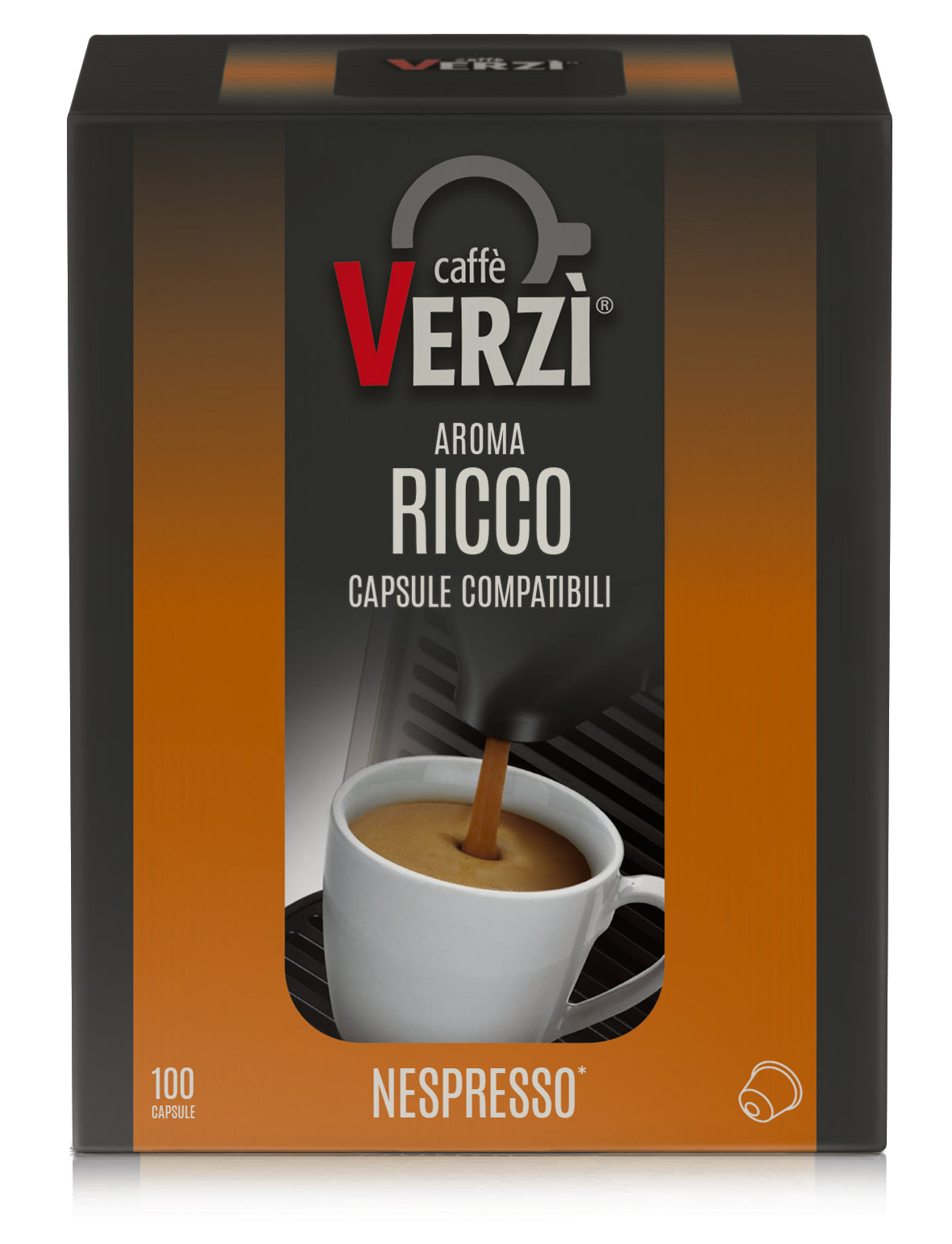 Verzi Capsule Compatibili Nespresso - Aroma Ricco x 100