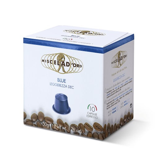 Miscela D'oro Decaffeinated Blue – 10 Nespresso* Compatible Capsules