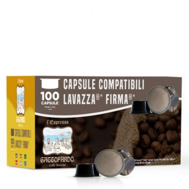 100 Sleeplessness Gattopardo To.Da Coffee Capsules compatible with Lavazza Firma