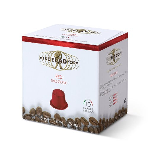 Miscela D'oro Red – 10 Nespresso* Compatible Capsules